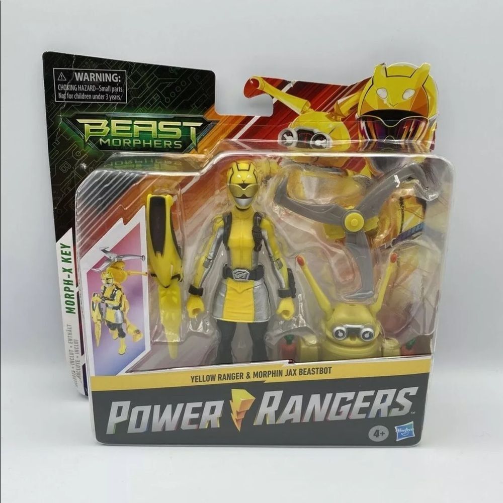 Power Rangers Beast Morphers 'Beast Morphers. Yellow Ranger/Jax Beastbot Figures